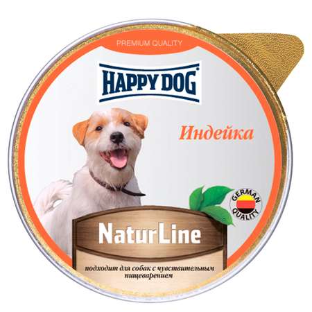 Корм для собак Happy Dog индейка 125г