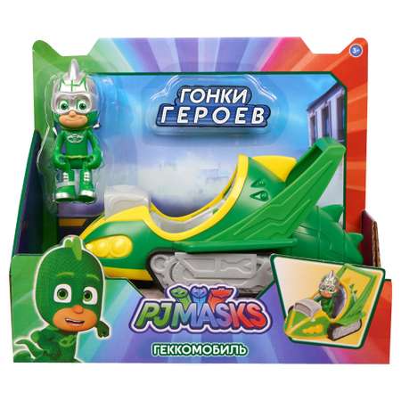 Набор игровой PJ masks фигурка и машинка Геккмобиль 35563