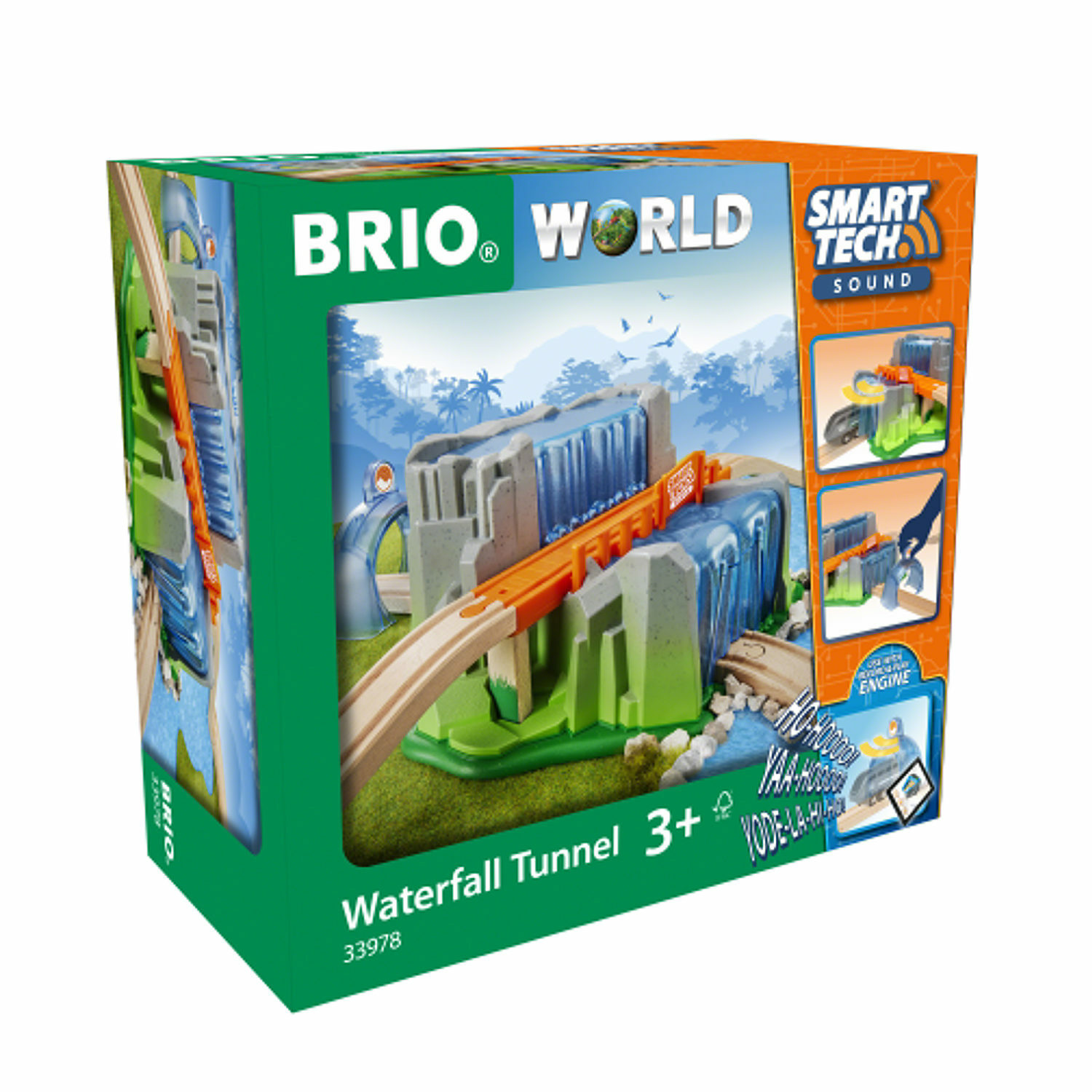 Игровой набор BRIO Smart Tech Sound тоннель с водопадом 33978 - фото 6