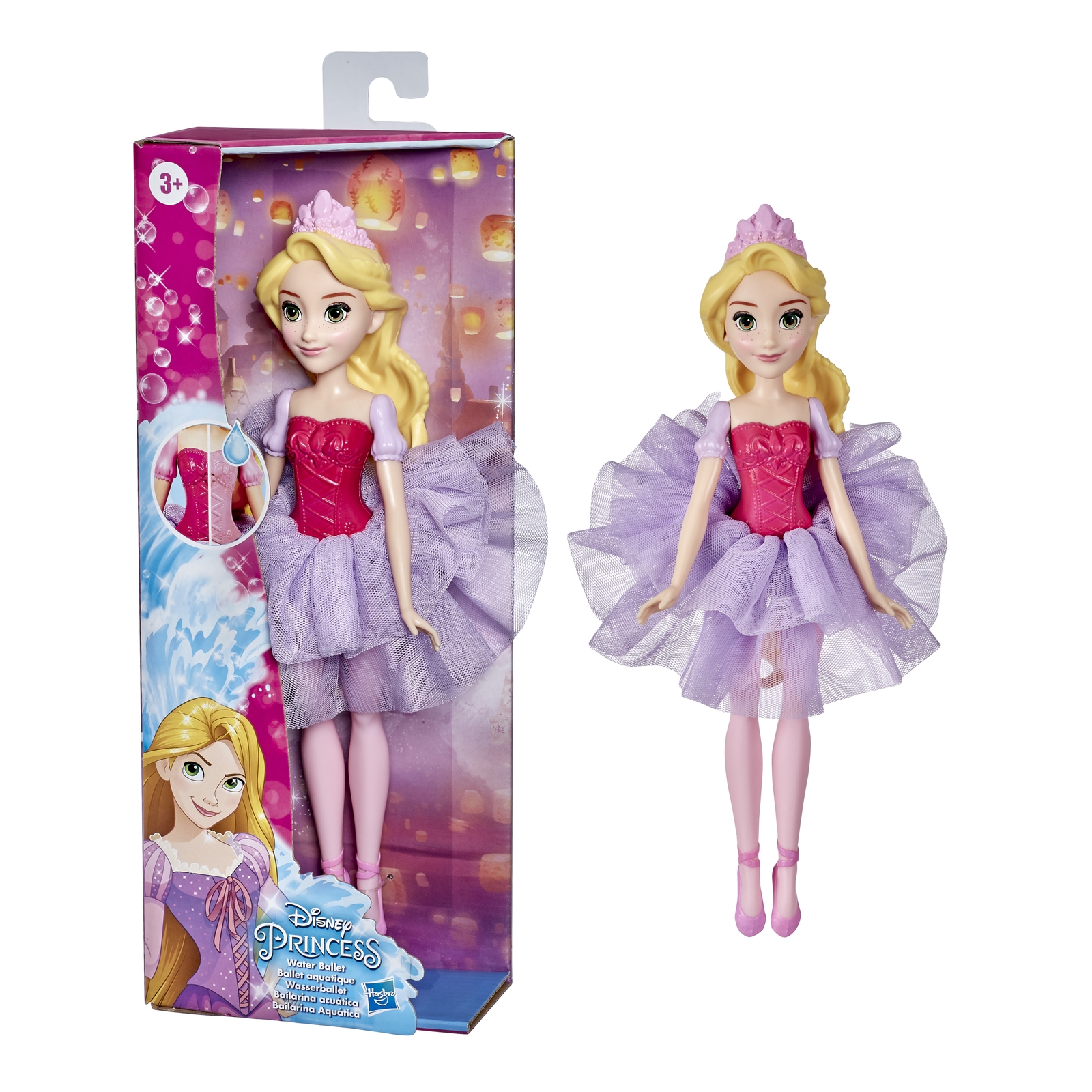 Кукла Disney Princess Hasbro Водный балет Рапунцель E98785L0 E98495L0 - фото 4