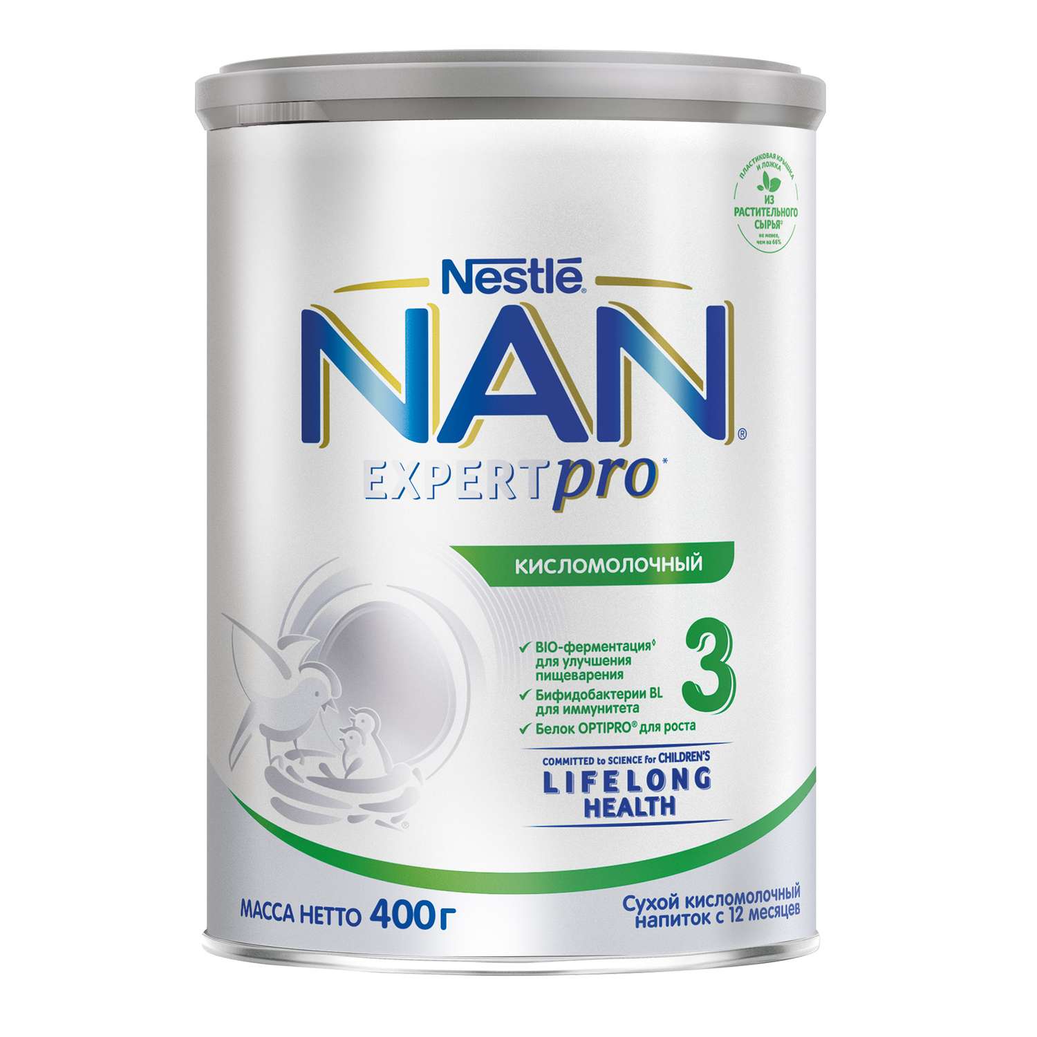 Молочко NAN 3 кисломолочный 400г с 12месяцев - фото 2