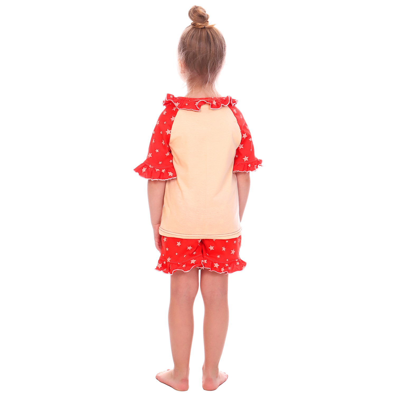 Пижама Царевны Детская Одежда S0414К/молочный_красный - фото 5