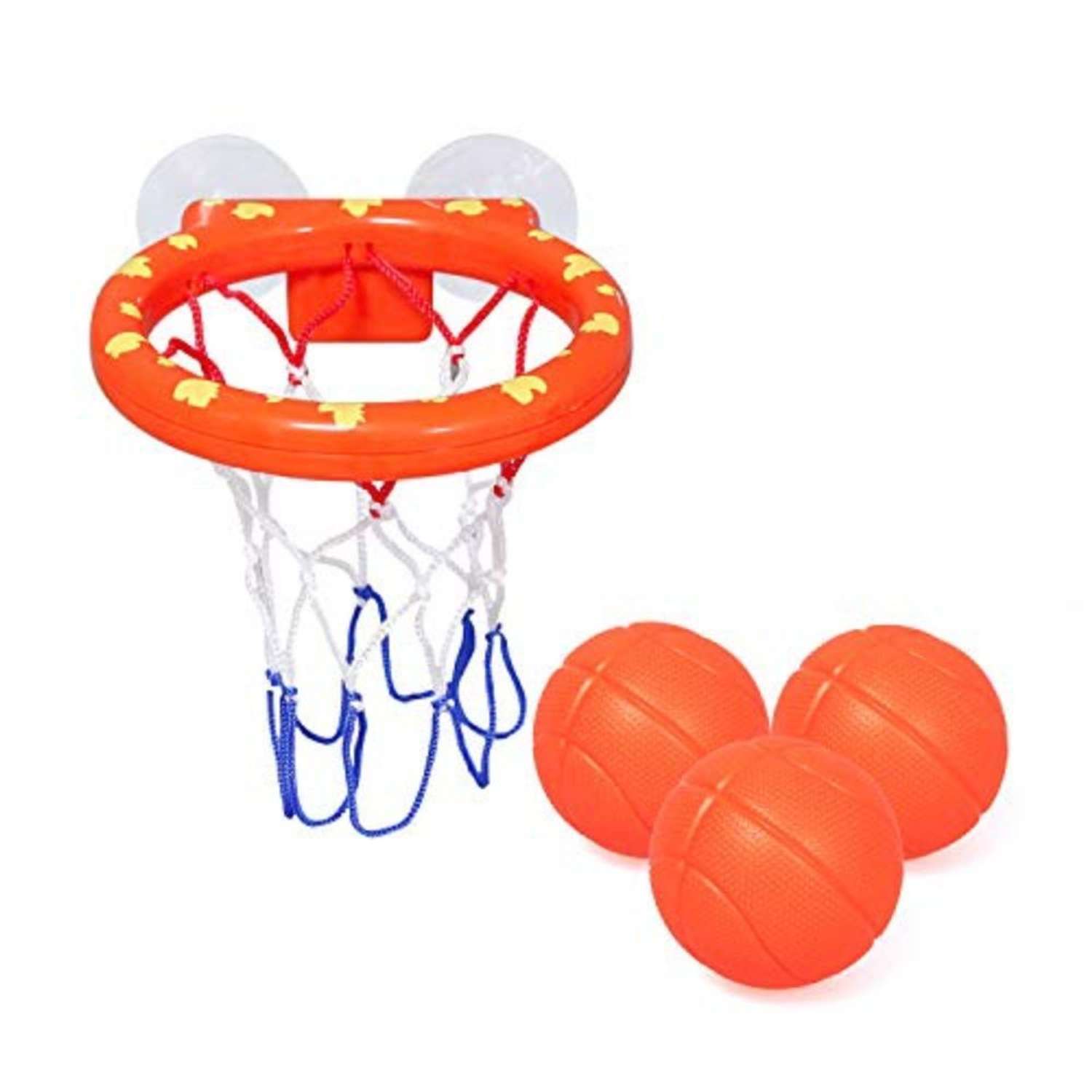 Игрушка для купания в ванной MagicStyle баскетбольное кольцо на присосках 3 мяча - фото 1