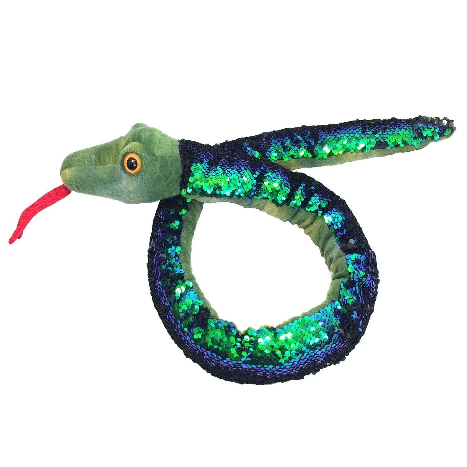 Игрушка мягкая Devik Toys Змея Гелла Зеленая 8120510 - фото 1