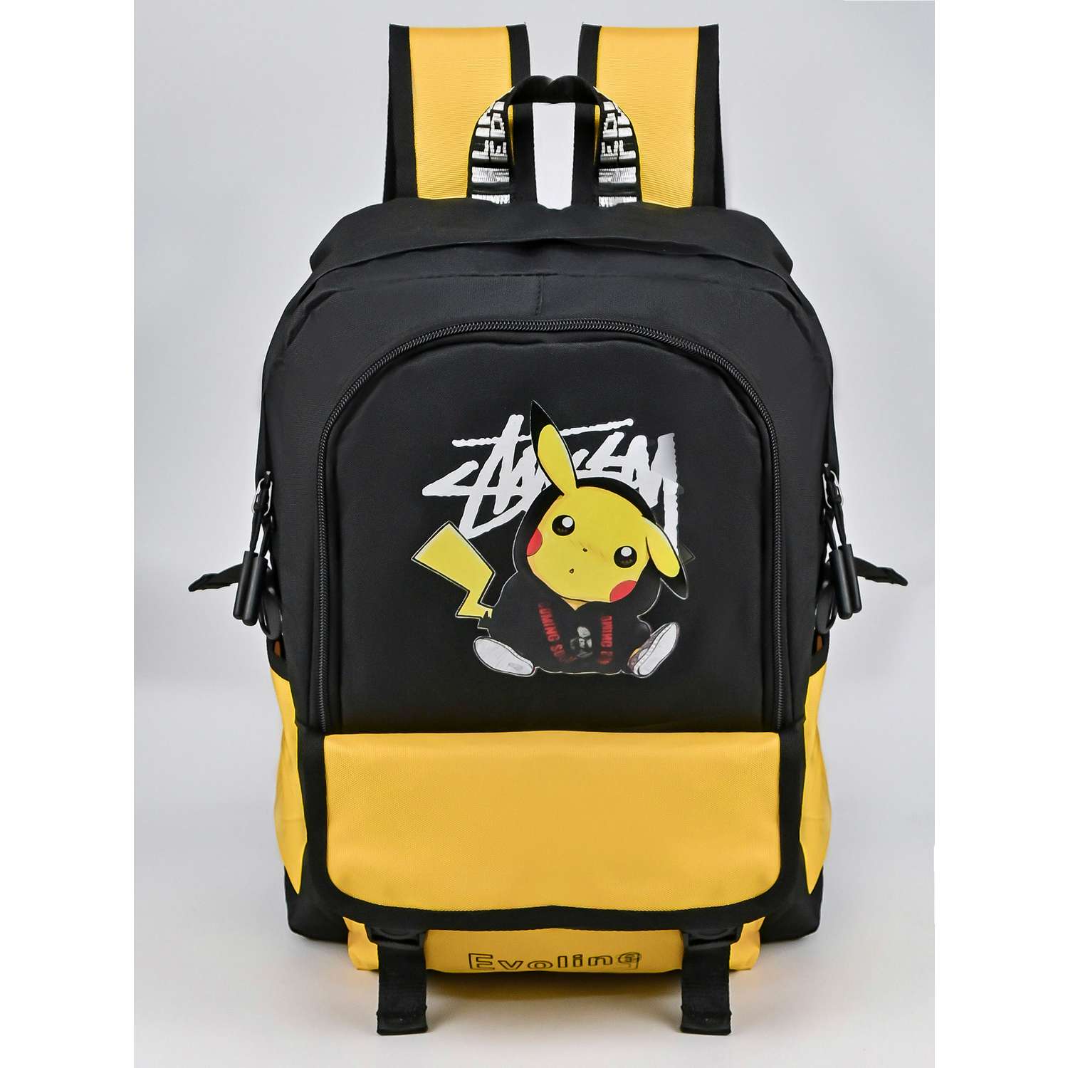 Рюкзак школьный Evoline Черный желтый с Пикачу PIKO-100 - фото 1