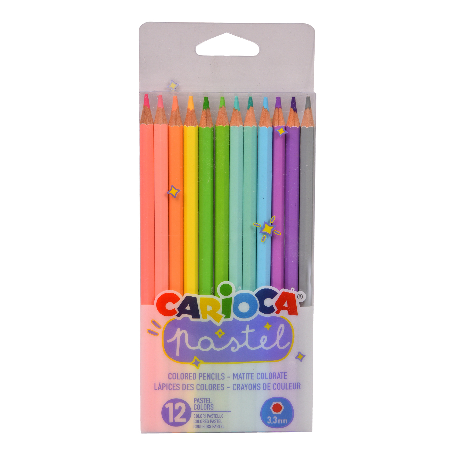 Карандаши цветные CARIOCA Pastel 12цветов 43034 - фото 1