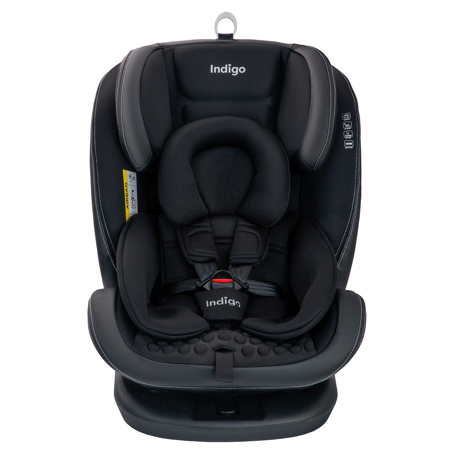 Автокресло Indigo Aero pro isofix Черно-Белый - фото 2