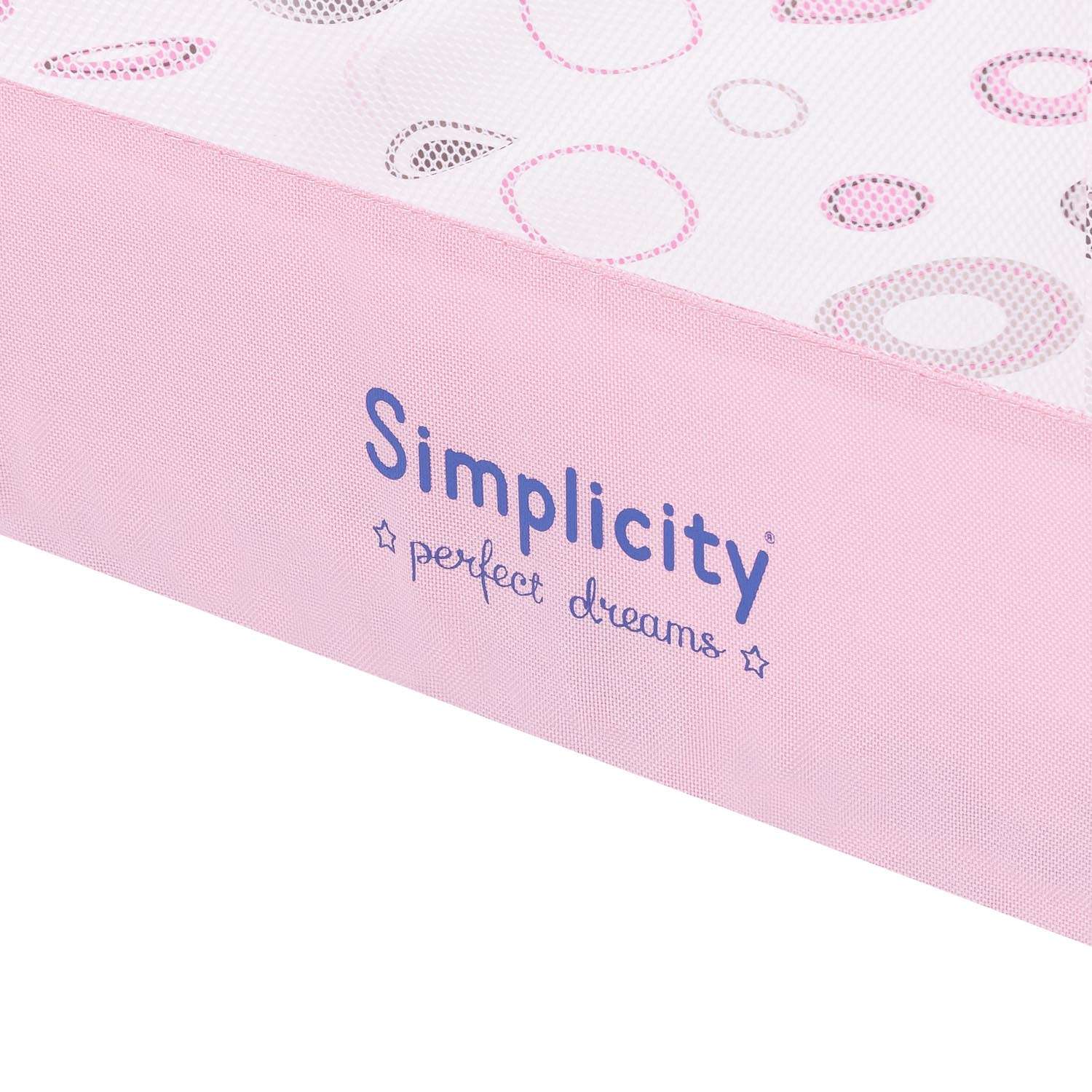 Колыбель-манеж Simplicity 4030 Auto Розовый - фото 10