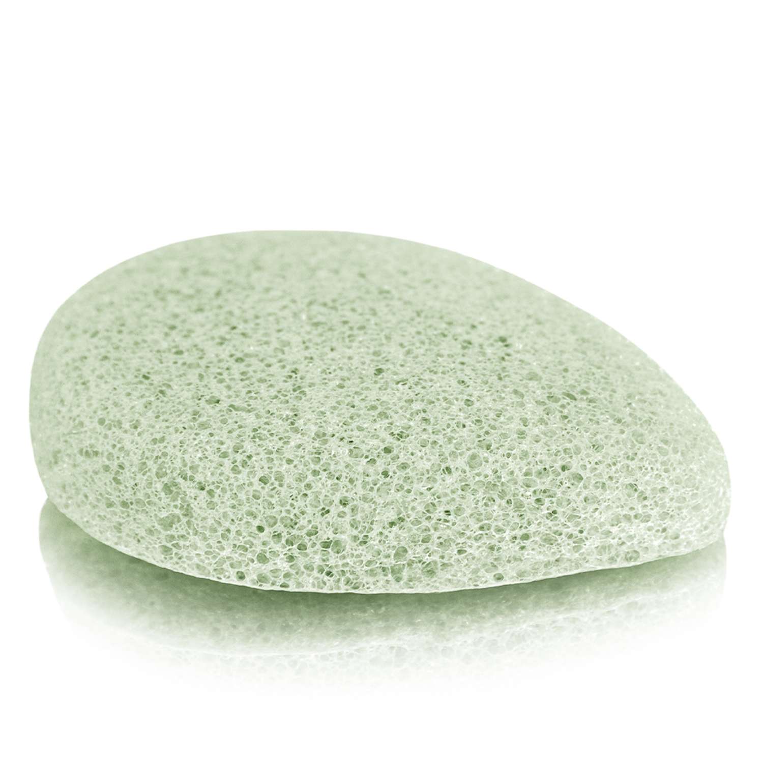 Спонж для умывания конжаковый Beauty4Life Зеленый чай в форме капли - фото 1