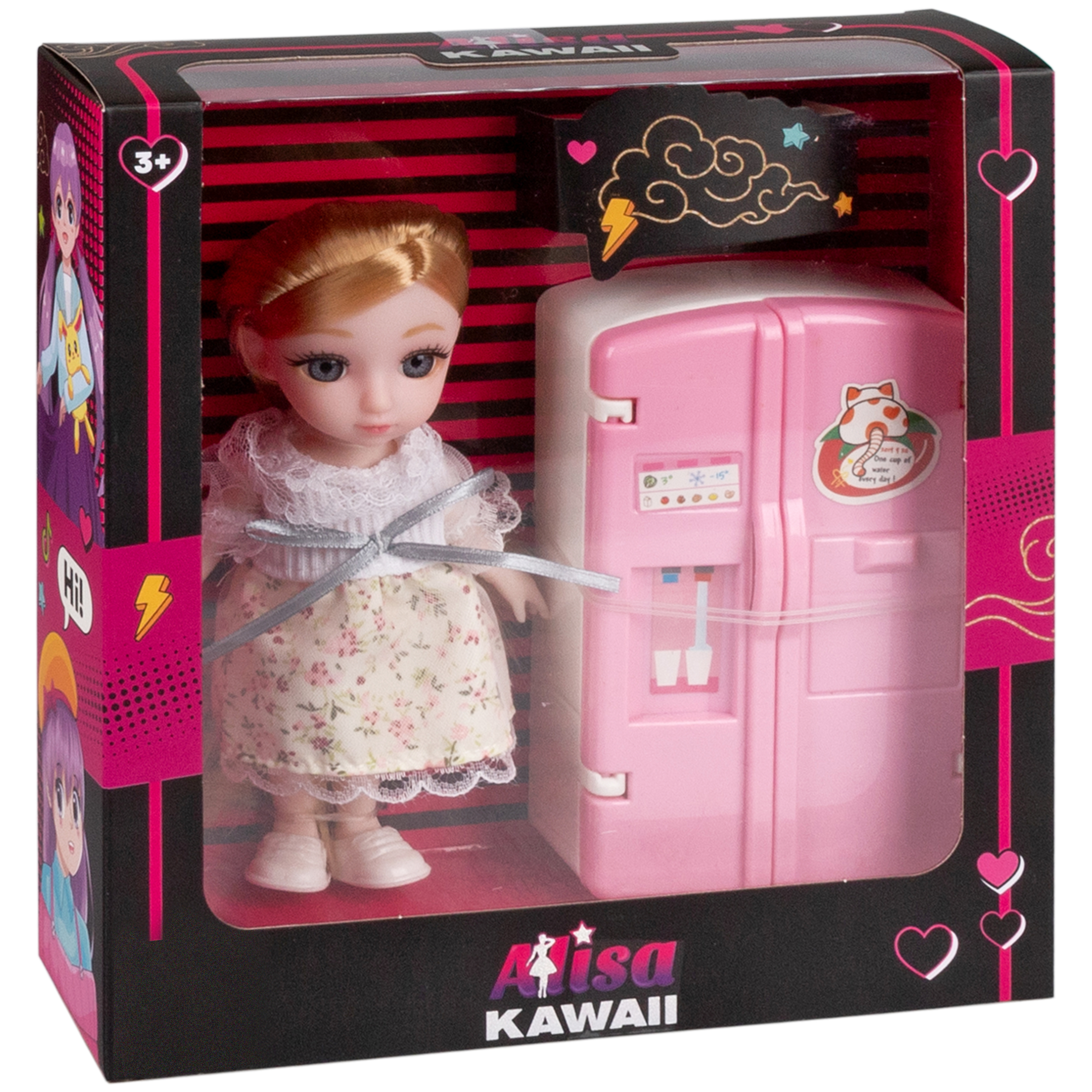 Кукла шарнирная 15 см 1TOY Alisa Kawaii кухня с аксессуарами Т24359 - фото 17