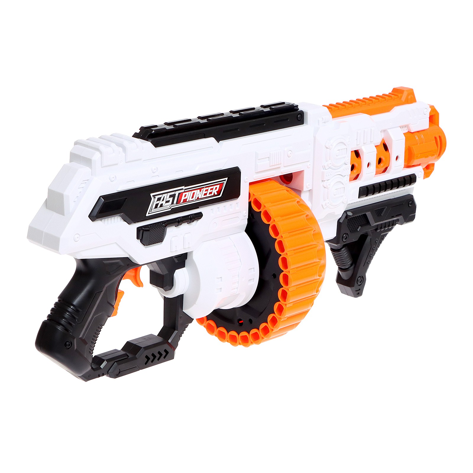 Бластер WOOW TOYS Storm blaster стреляет мягкими пулями работает от батареек - фото 3