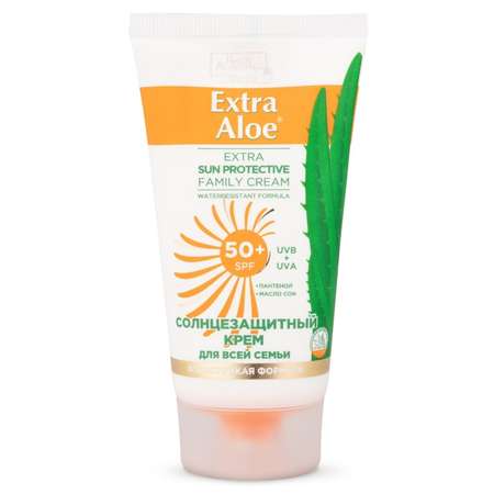 Солнцезащитный крем Vilsen для всей семьи с экстрактом алоэ и пантенолом SPF50+ 75мл Extra Aloe