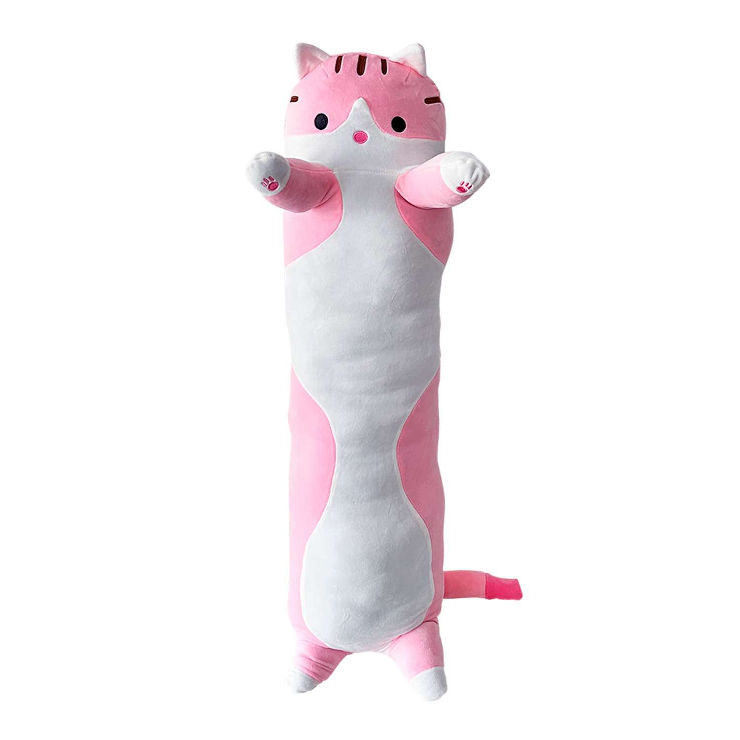 Подушка-обнимашка Territory кот Батон антистресс розовый 110 см - фото 6