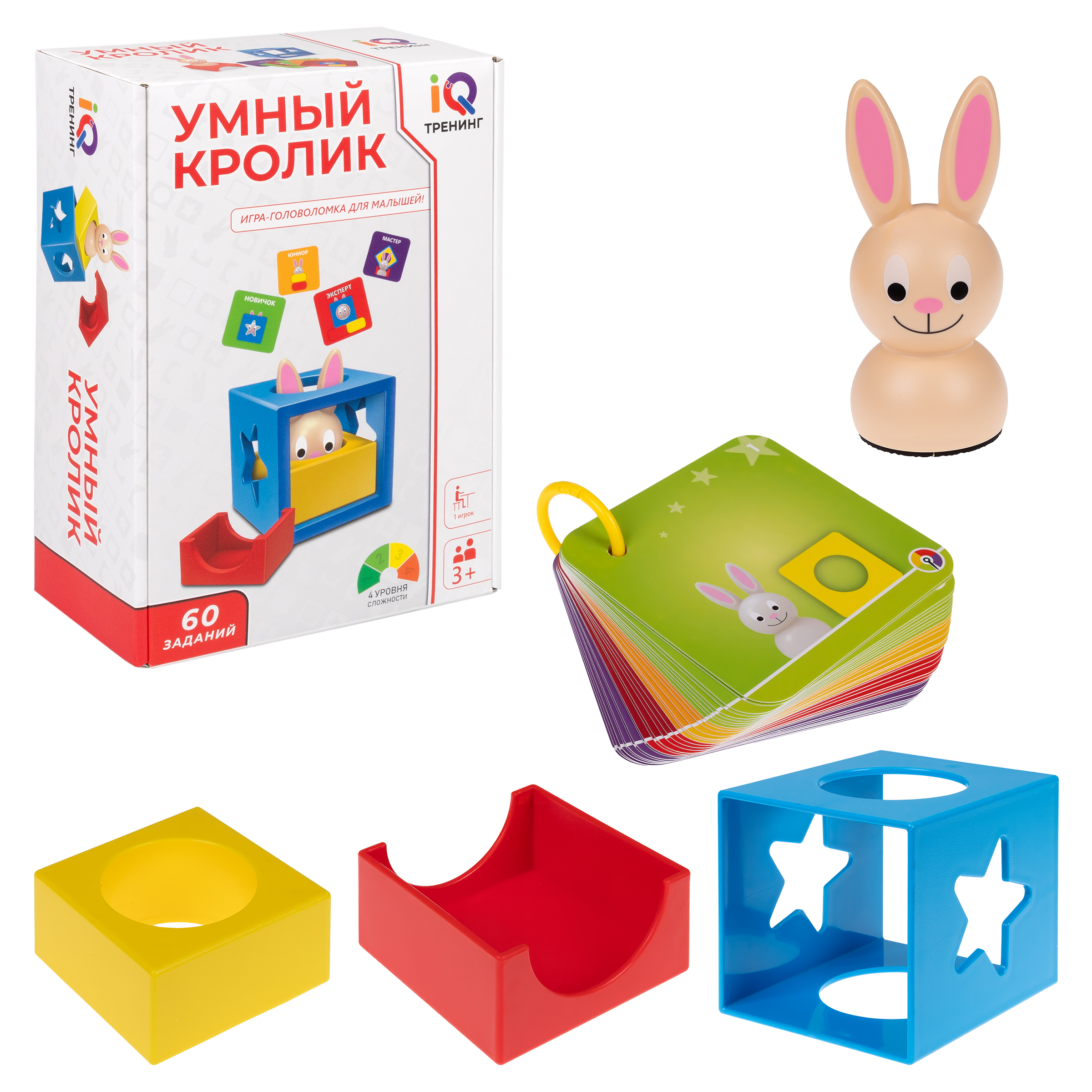 Настольная логическая игра 1TOY IQ Тренинг «Умный кролик» головоломка пазл - фото 8