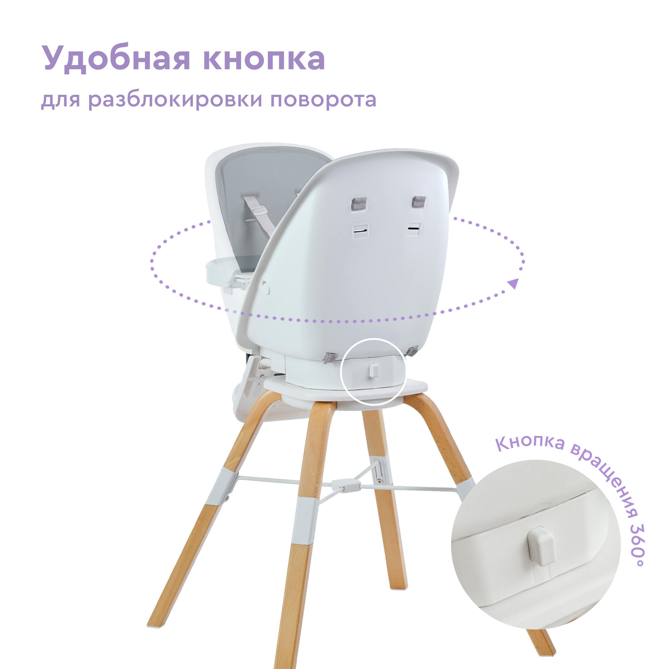 Стульчик для кормления BabyRox трансформер - фото 2