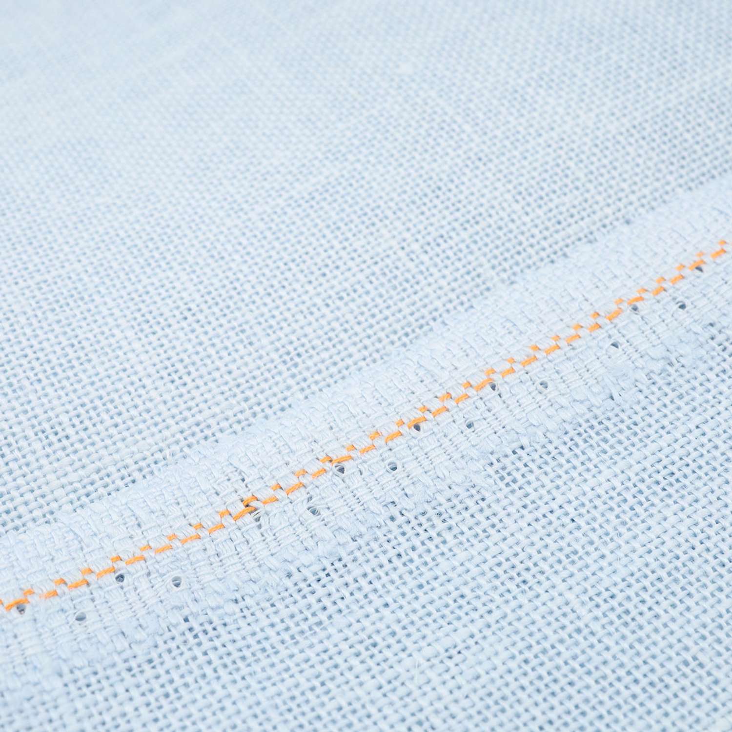Канва Zweigart для вышивания шитья и рукоделия 28ct 50х70 см светло - голубая - фото 4