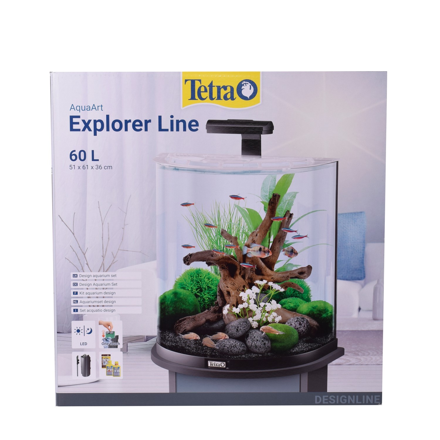 Комплекс аквариумный Tetra AquaArt Explorer Line Полумесяц Led 60л - фото 2