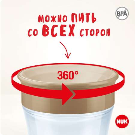 Поильник с насадкой 360 градусов Nuk Evolution Magic Cup