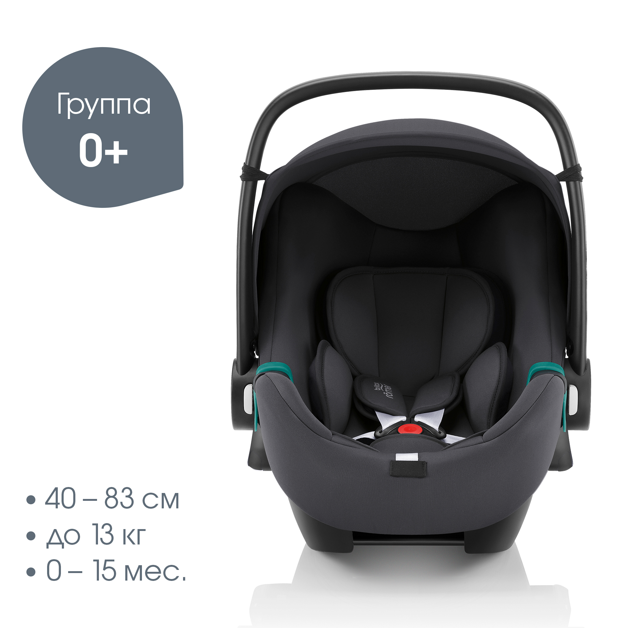 Автокресло Britax Roemer Baby-Safe Midnight Grey 0 (0 -13 кг) - фото 2