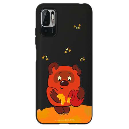 Силиконовый чехол Mcover для смартфона Poco M3 Pro Redmi Note 10T Союзмультфильм Медвежонок и мед