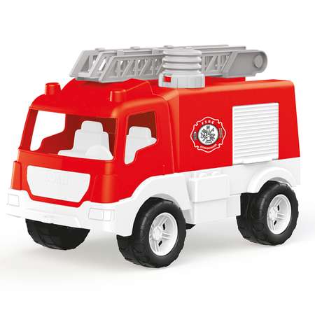 Пожарная машина DOLU с водяной помпой в коробке красно-белая 7022