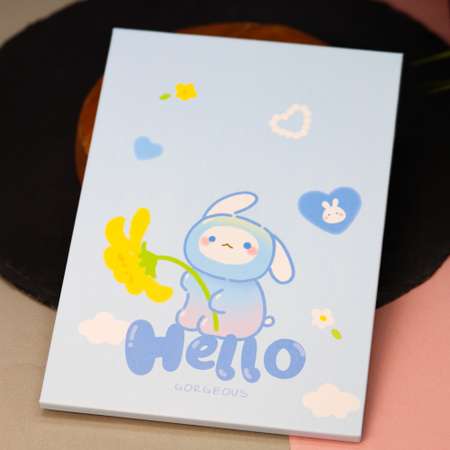 Зеркало настольное для макияжа iLikeGift Hello bunny blue