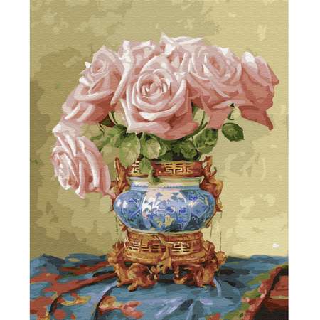 Картина по номерам Molly И.Бузин. Восточные розы