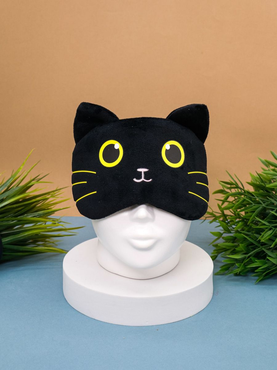 Маска для сна iLikeGift Surprised cat black - фото 6