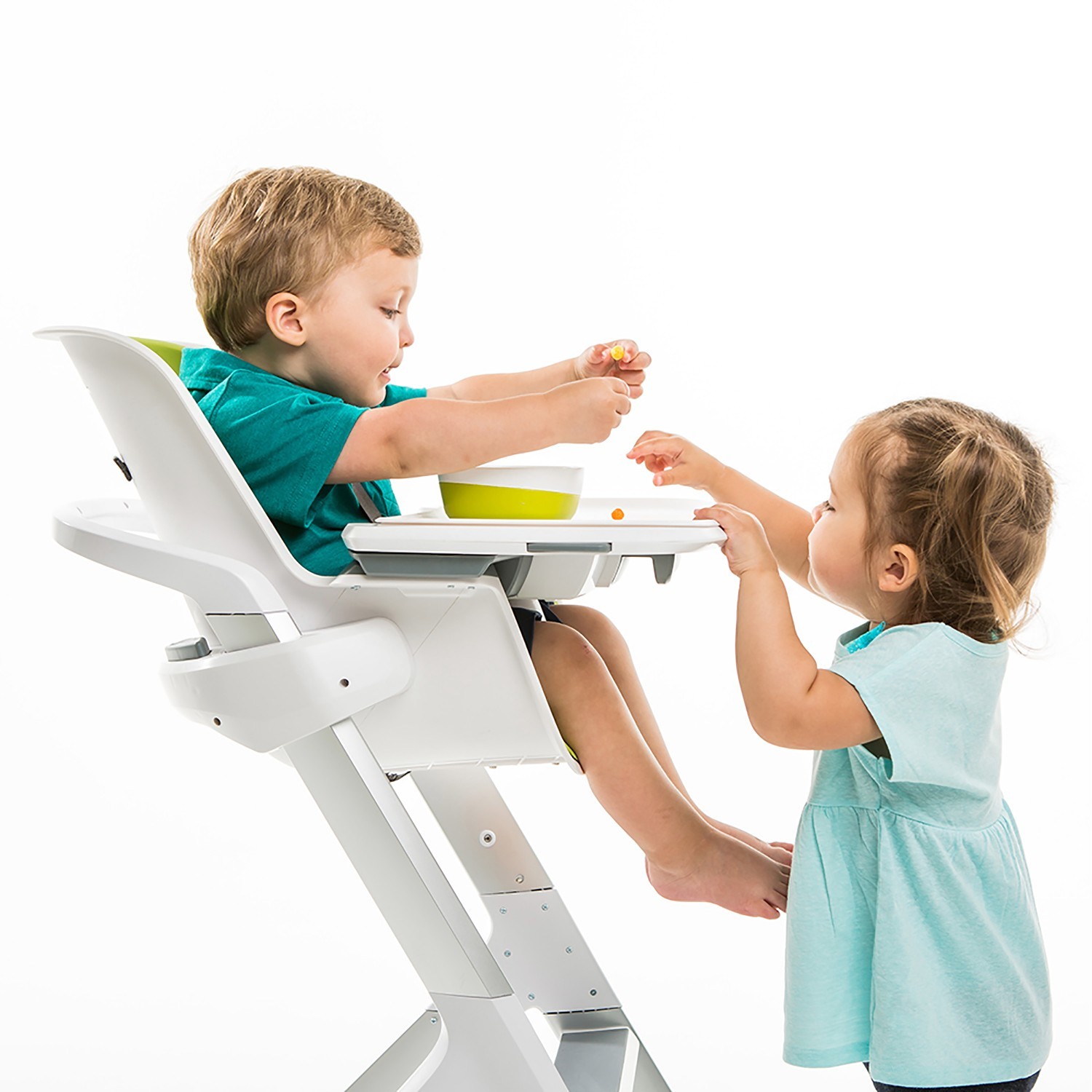 Стульчик для кормления 4Moms High chair 2.1 Белый-Серый - фото 3