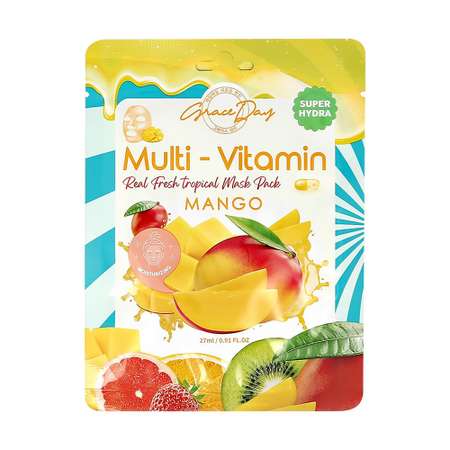 Маска тканевая Grace day Multi-vitamin с экстрактом манго питательная 27 мл