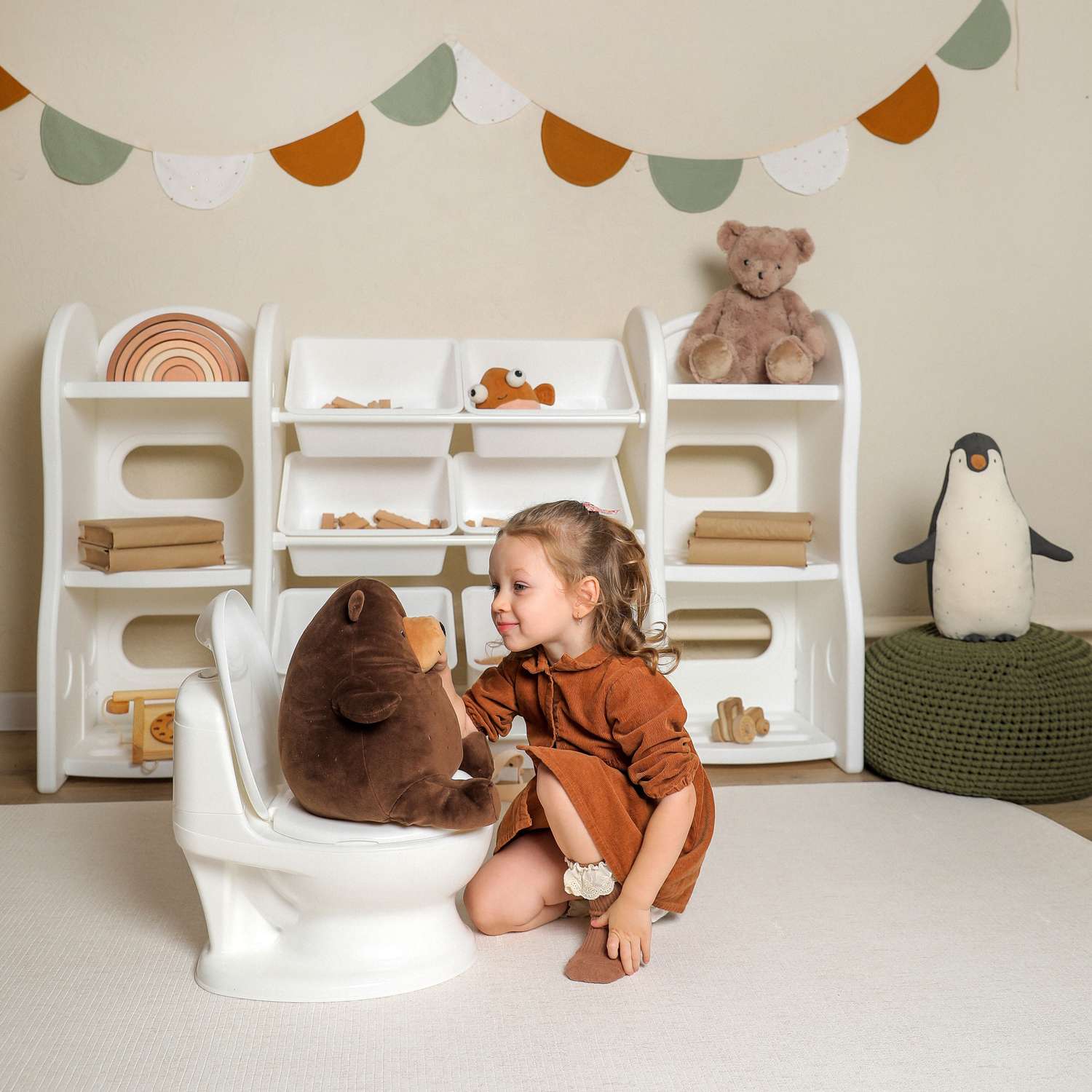 Детский горшок Ifam Easy doing baby potty со звуком белый - фото 3