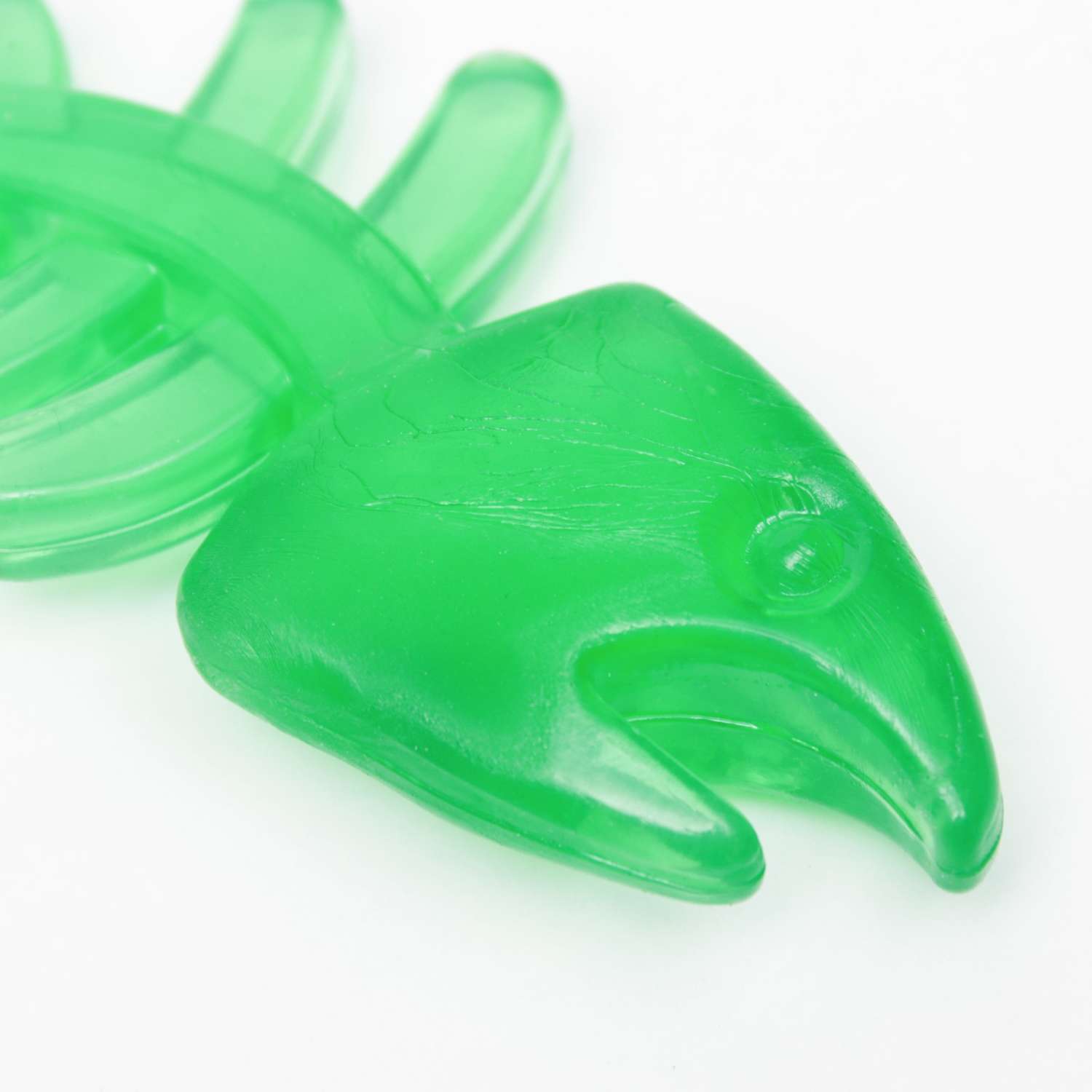 Игрушка Пижон жевательная «Планктон»прозрачная PP 12.5 см зелёная - фото 4