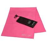 Полотенце спортивное PICTET FINO из микрофибры розовое в мешочке