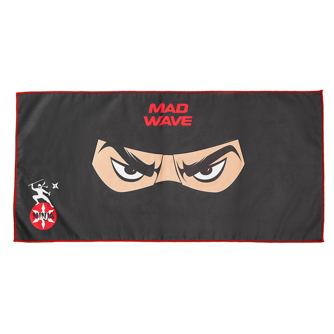 Полотенце из микрофибры Mad Wave Microfiber towel ninja M0761 04 1 01W черное 40х80 см - фото 1