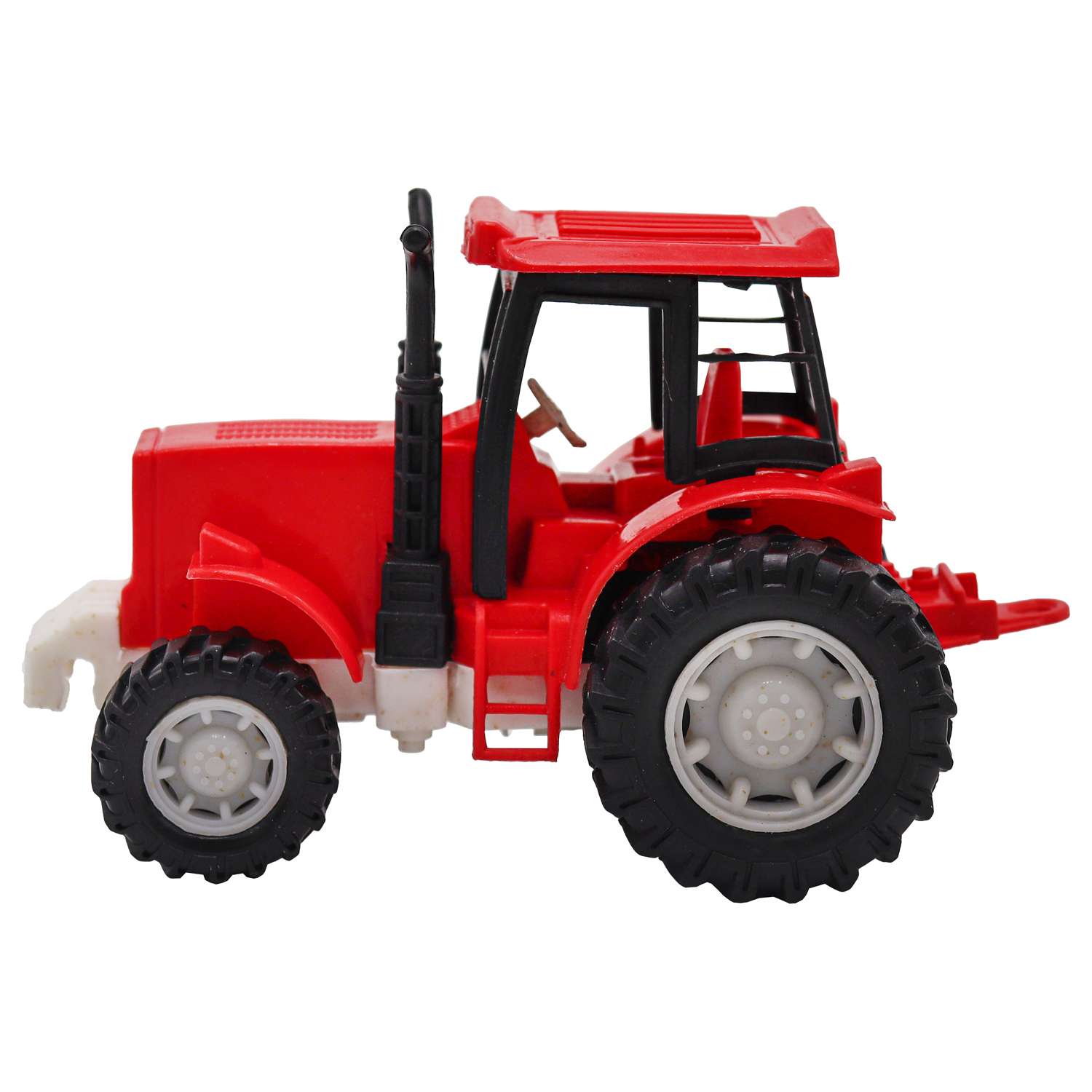 Игрушка Funky Toys Эко-Трактор с фрикц.механизмом 12 см Красный FT0416332-1 FT0416332-1 - фото 4
