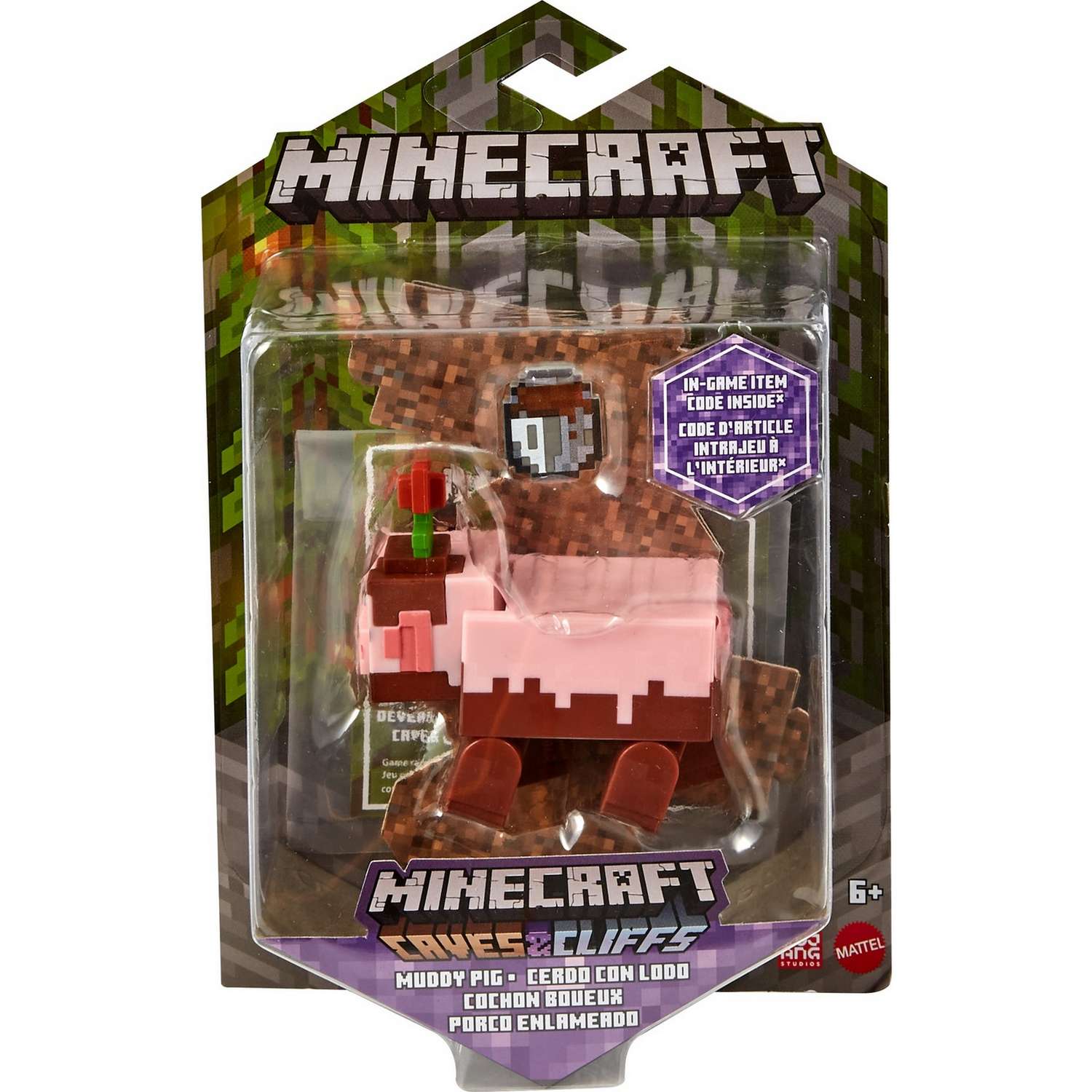 Фигурка Minecraft Свинья испачканная с аксессуарами GTP22 - фото 7