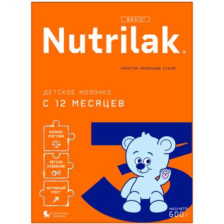 Напиток молочный Nutrilak 3 600г с 12месяцев