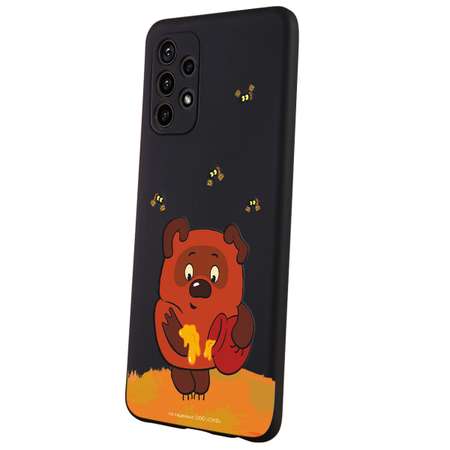 Силиконовый чехол Mcover для смартфона Samsung A32 Союзмультфильм Медвежонок и мед