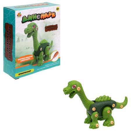 Сборная модель 1TOY Динопарк Доисторическая коллекция Бронтозавр