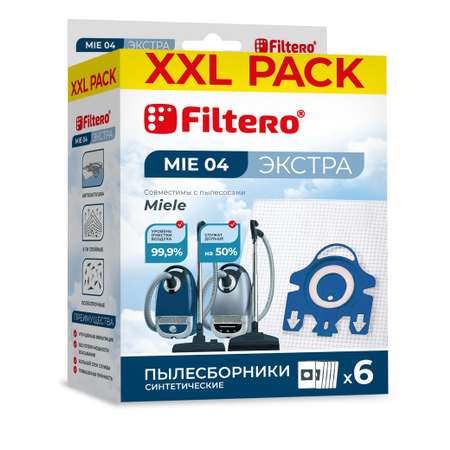 Пылесборники Filtero MIE 04 синтетические XXL Pack Экстра 6 шт