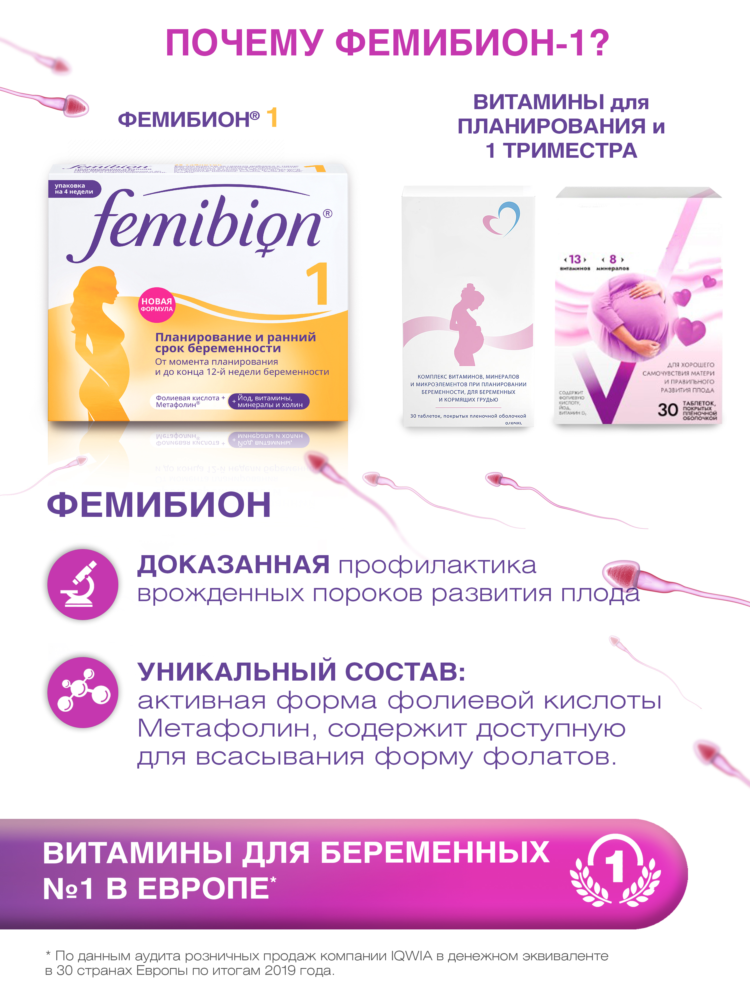 Витамины для беременных Dr. Reddys Комплект Фемибион I + Фемибион II - фото 13