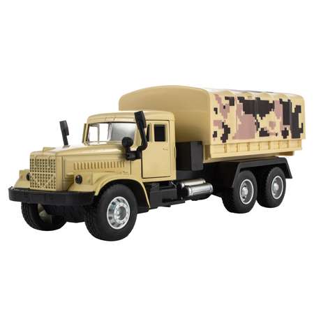 Машинка KiddieDrive Инерционный военный грузовик бежевый