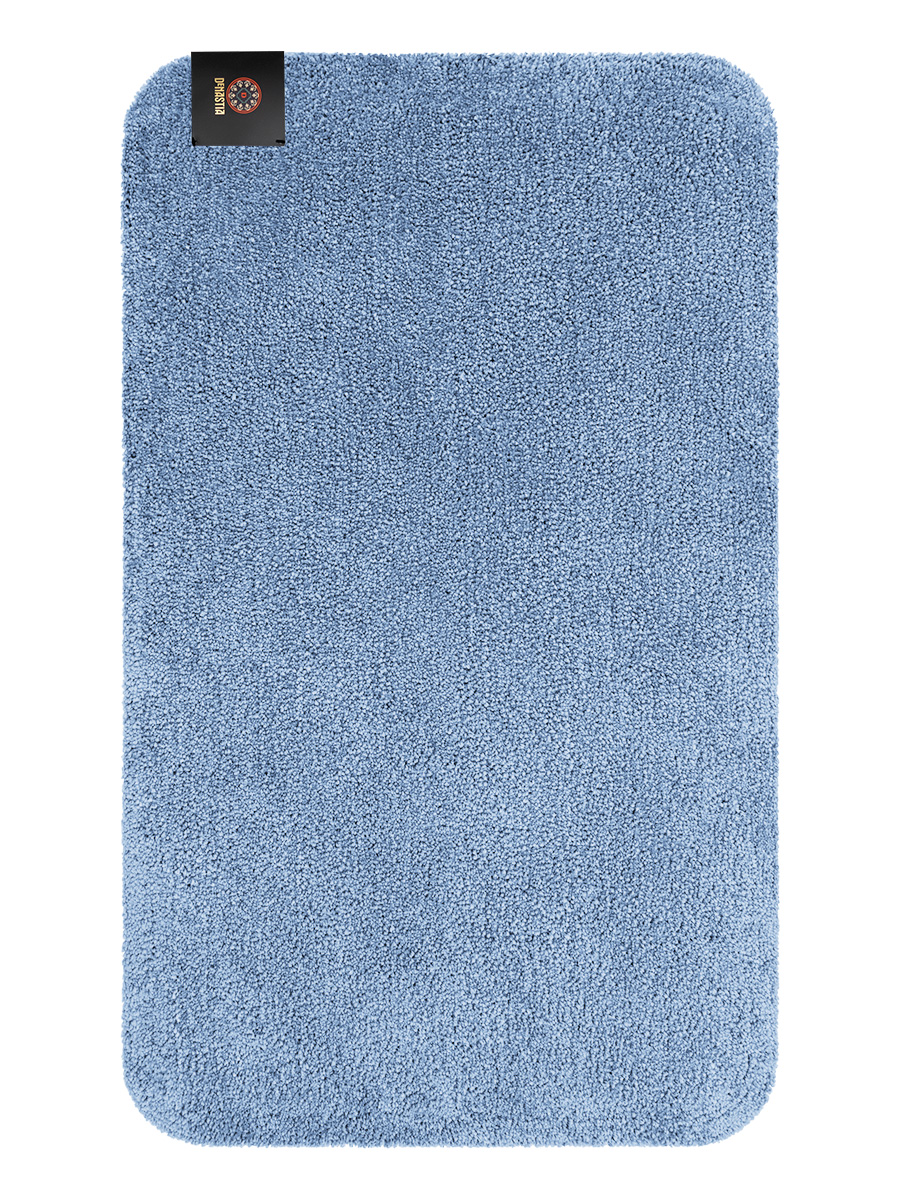 Коврик для ванной DeNASTIA 60х100 35% хлопок 65% полиэстер голубой M111303 - фото 3