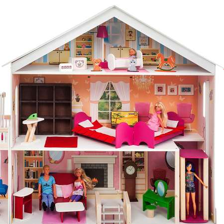 Кукольный домик PAREMO Брижит с мебелью