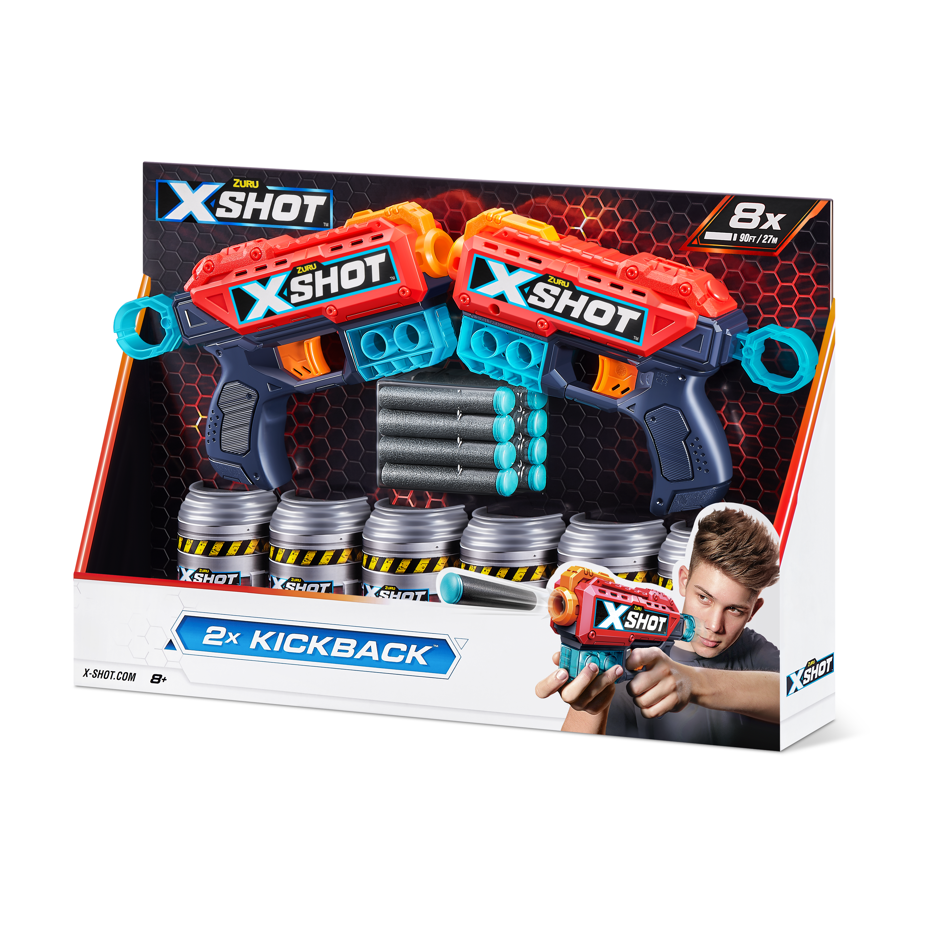 Игровой набор для стрельбы Zuru X-Shot Ексель Дабл Кикбек - фото 9