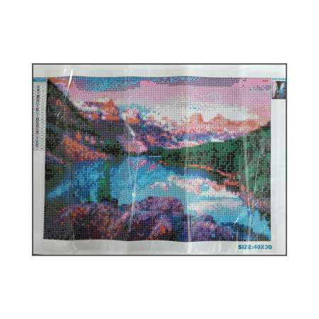 Алмазная мозаика Seichi Горный пейзаж 30х40 см