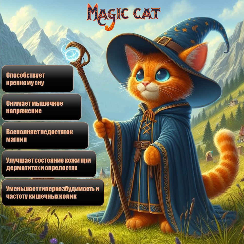 Детская магниевая Английская соль для ванн Magic cat 12х1000гр Epsom - фото 3