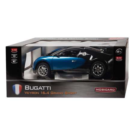 Машинка на радиоуправлении Mobicaro Bugatti Veyron 1:10 Голубая