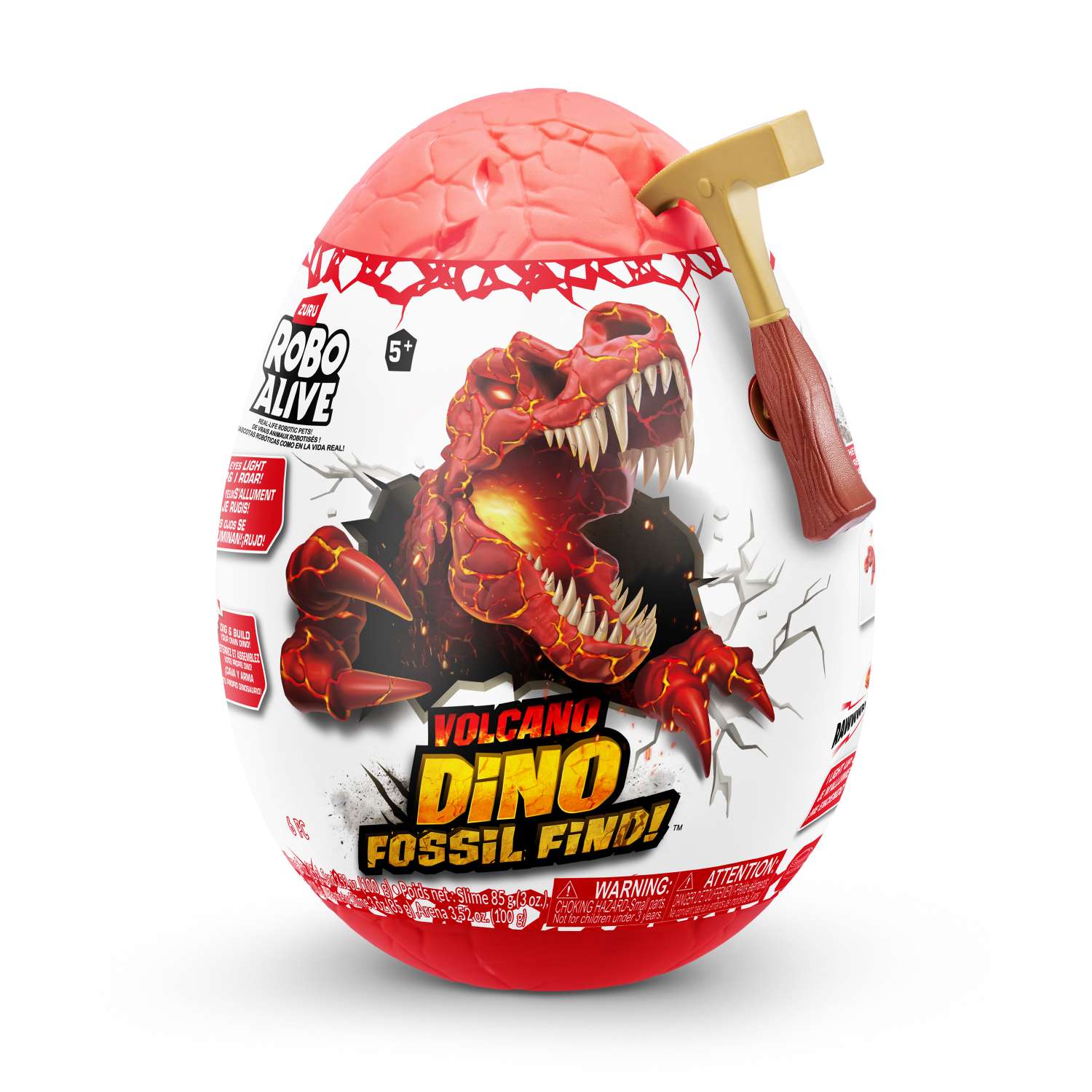Набор игровой Zuru Robo Alive Dino Fossil Volcano Яйцо в непрозрачной упаковке (Сюрприз) 71116 - фото 5