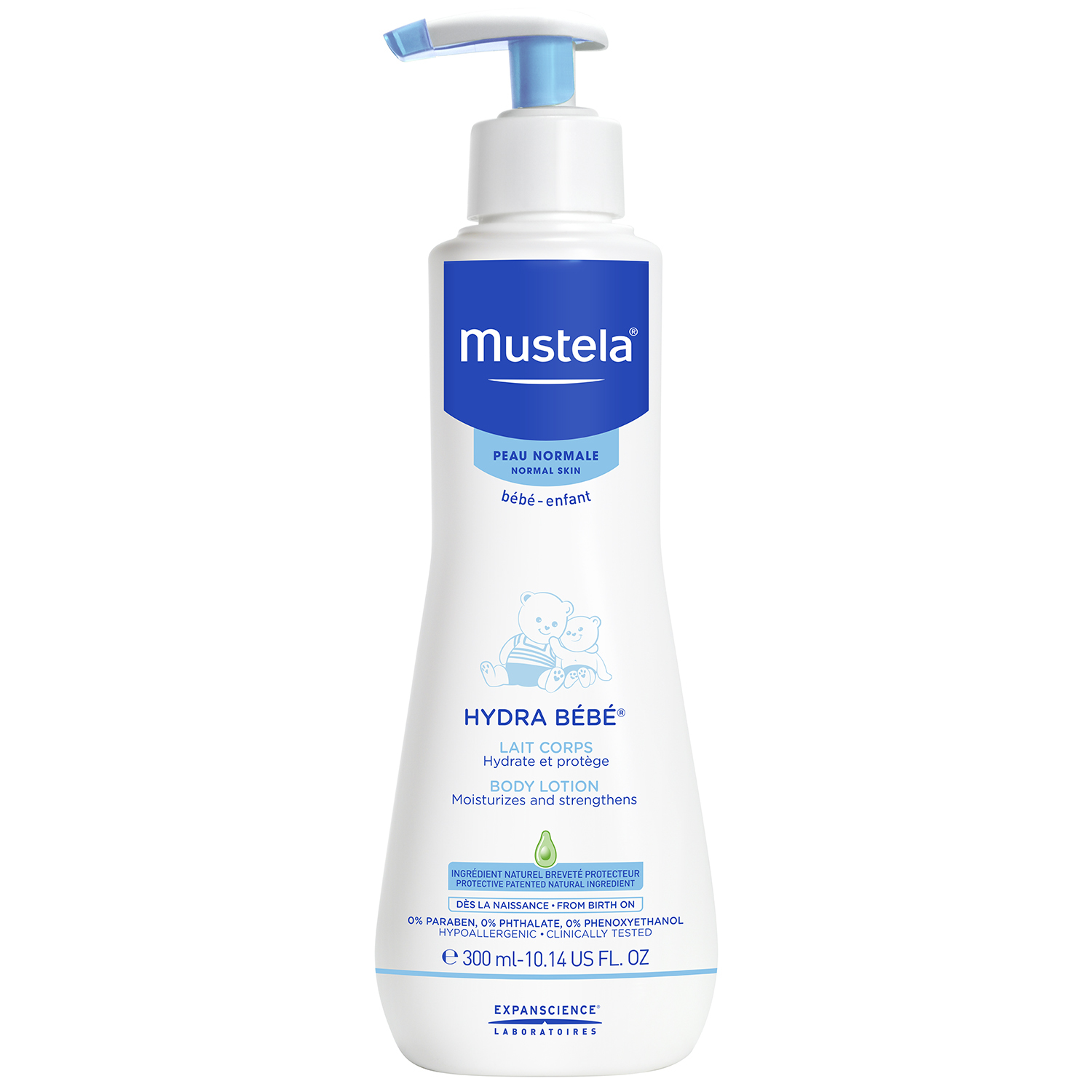 Молочко для тела Mustela Bebe Hydra-Bebe увлажняющее 300мл - фото 1